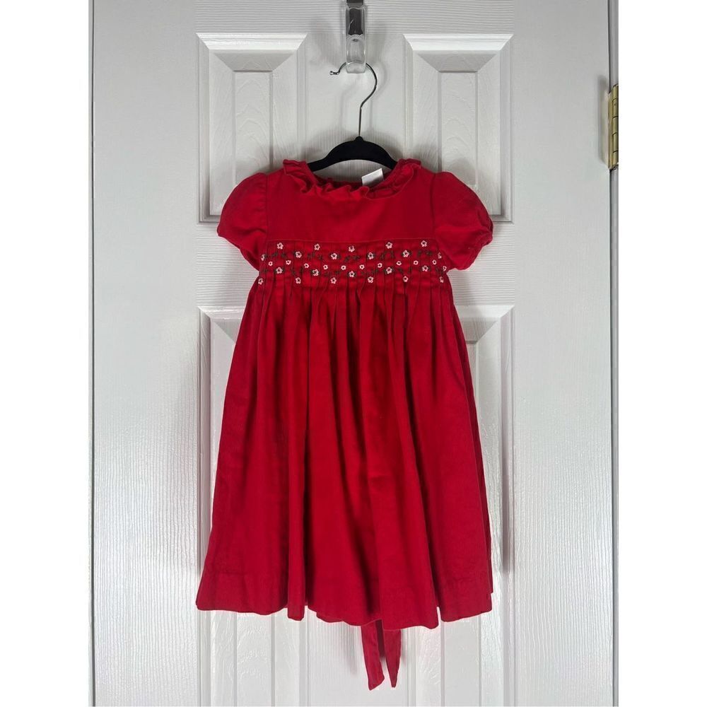 Edgehill Collection Girls Red Dress Size 18m